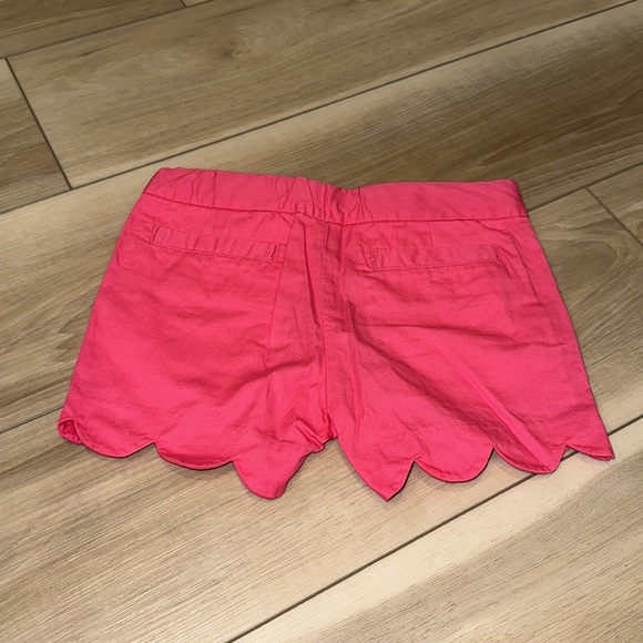 EUC Girls Pink Size 6 Gymboree Store Brand Scallop Shorts Adjustable Waist - Picture 6 of 8